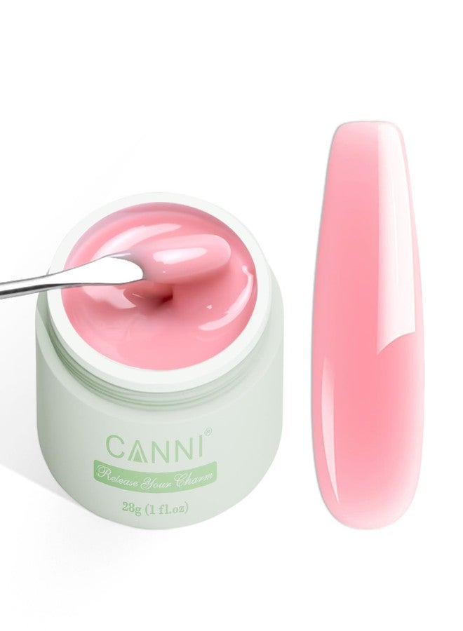 CANNI Builder Gel For Nails – 1 Fl Oz Soft Pink Hard Gel for Nail Extension & Strengthening, Jelly gel Polish for DIY Holiday Nail Art - Image 1